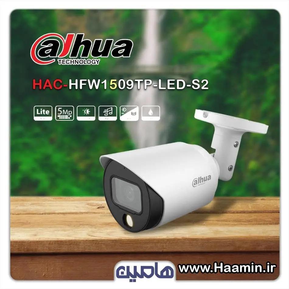 دوربین مداربسته 5 مگاپیکسل داهوا مدل HFW1509TP-LED