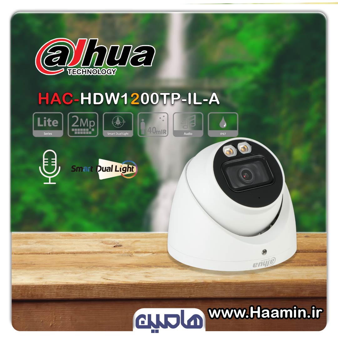 دوربین مداربسته 2 مگاپیکسل داهوا مدل DH-HAC HDW1200TP-IL-A